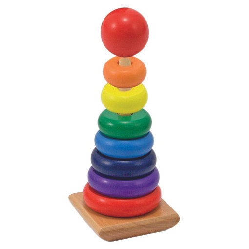 Melissa & Doug Rainbow Stacker puidust sorteerimismänguasi hind ja info | Beebide mänguasjad | hansapost.ee