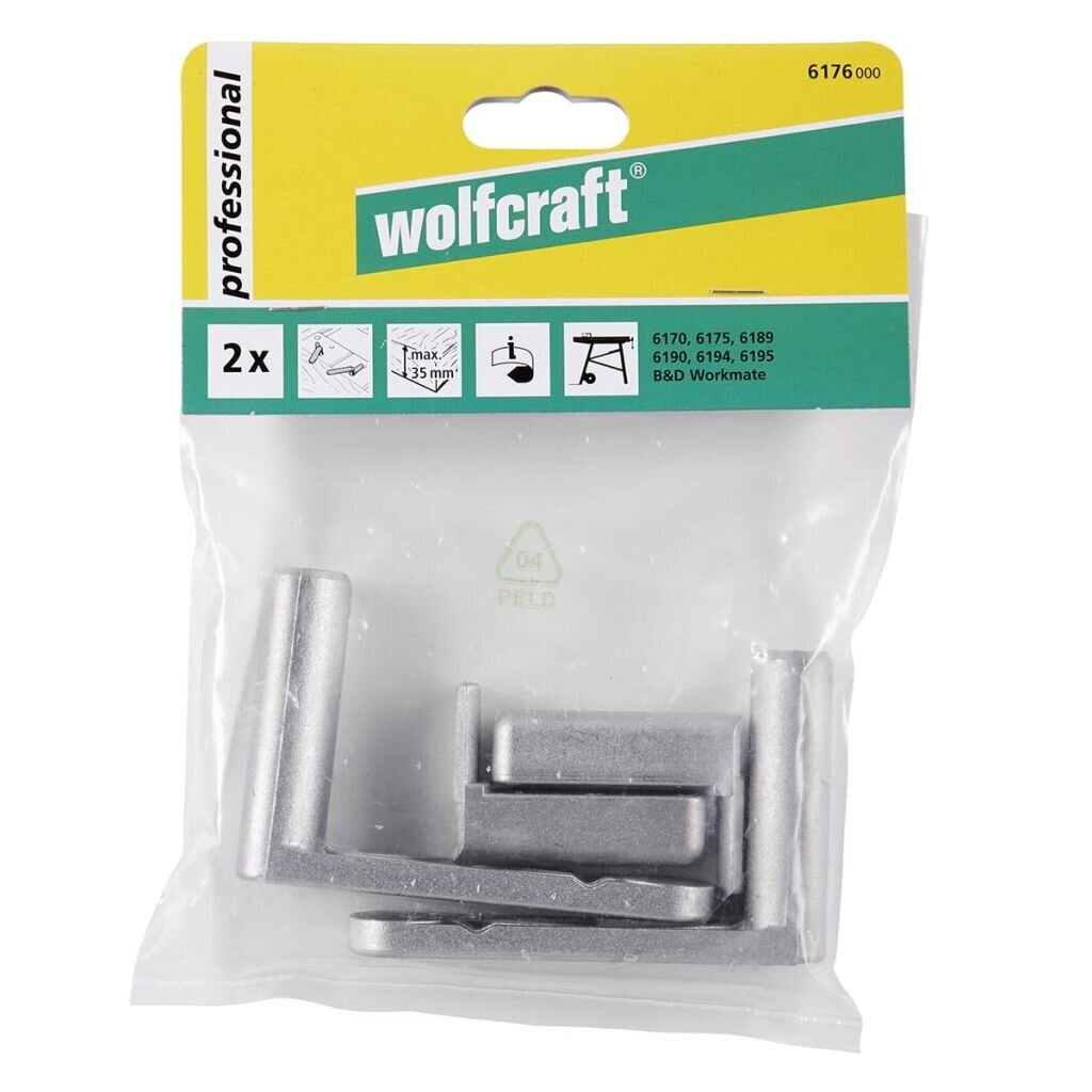 Klemmide komplekt Wolfcraft 6176000, 2 tk hind ja info | Käsitööriistad | hansapost.ee