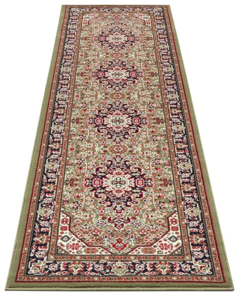 Kitsas vaip Nouristan Mirkan Skazar Isfahan 80x250 cm, roheline цена и информация | Vaibad | hansapost.ee