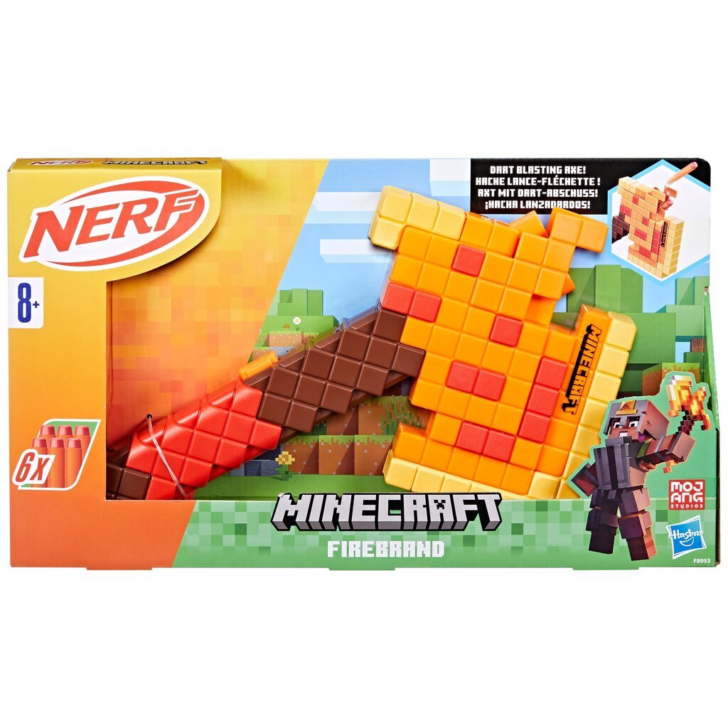 NERF Minecraft Бластер Firebrand цена | hansapost.ee