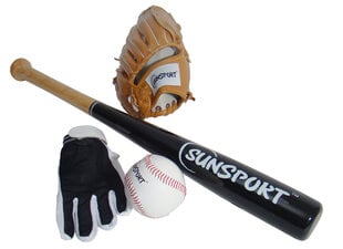 Игровой набор бейсбол 4 шт цена и информация | Товары для игры в бейсбол | hansapost.ee