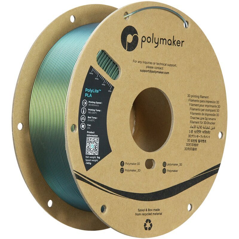 3D-printimise filament Polymaker PolyLite PLA Starlight цена и информация | Nutiseadmed ja lisatarvikud | hansapost.ee