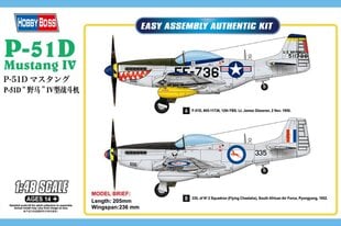 Mudel Hobby Boss P-51D Mustang IV hind ja info | Liimitavad mudelid | hansapost.ee