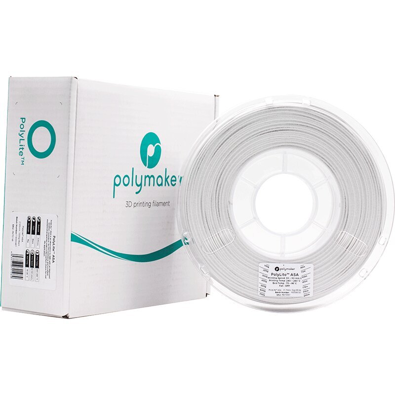 Polymaker PolyLite ASA - 1kg - 1,75mm - Valge hind ja info | Nutiseadmed ja lisatarvikud | hansapost.ee