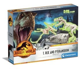 Набор для раскопок Clementoni Jurassic World Dig T-Rex E Pteranodon цена и информация | Игрушки для мальчиков | hansapost.ee