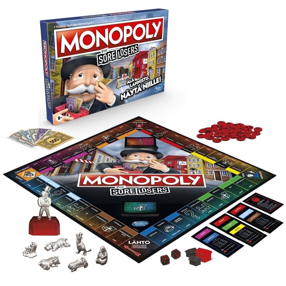 Настольная игра Hasbro Gaming Monopoly Sore Losers Edition, FI цена |  hansapost.ee