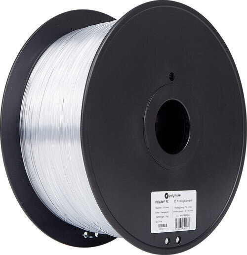 3D filament Polymaker PolyLite PC 3kg 1,75mm Clear hind ja info | Nutiseadmed ja lisatarvikud | hansapost.ee