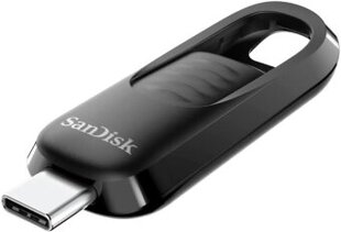 Zibatmiņa SanDisk Ultra Slider USB Type-C 128GB Black hind ja info | Mälupulgad | hansapost.ee