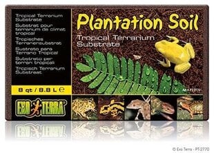 Terrariumi substraat Plantation Soil 8.8L. hind ja info | Kaubad eksootilistele loomadele | hansapost.ee