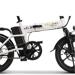 Электрический велосипед SKYJET 16 Nitro белый цена и информация | SKYJET Спорт, досуг, туризм | hansapost.ee