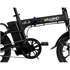 Электрический велосипед SKYJET 16 Nitro черный цена и информация | SKYJET Спорт, досуг, туризм | hansapost.ee