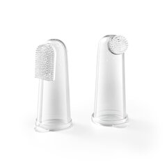 Силиконовая зубная щетка-массажер для младенцев BabyOno, 2 штуки цена и информация | Для ухода за зубами | hansapost.ee