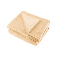 шерстяное одеяло 200х220 см teesa - кремовое цена и информация | Покрывала, пледы | hansapost.ee
