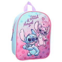 Seljakott lastele Stitch Hello Cutie, sinine/roosa цена и информация | Школьные рюкзаки, спортивные сумки | hansapost.ee
