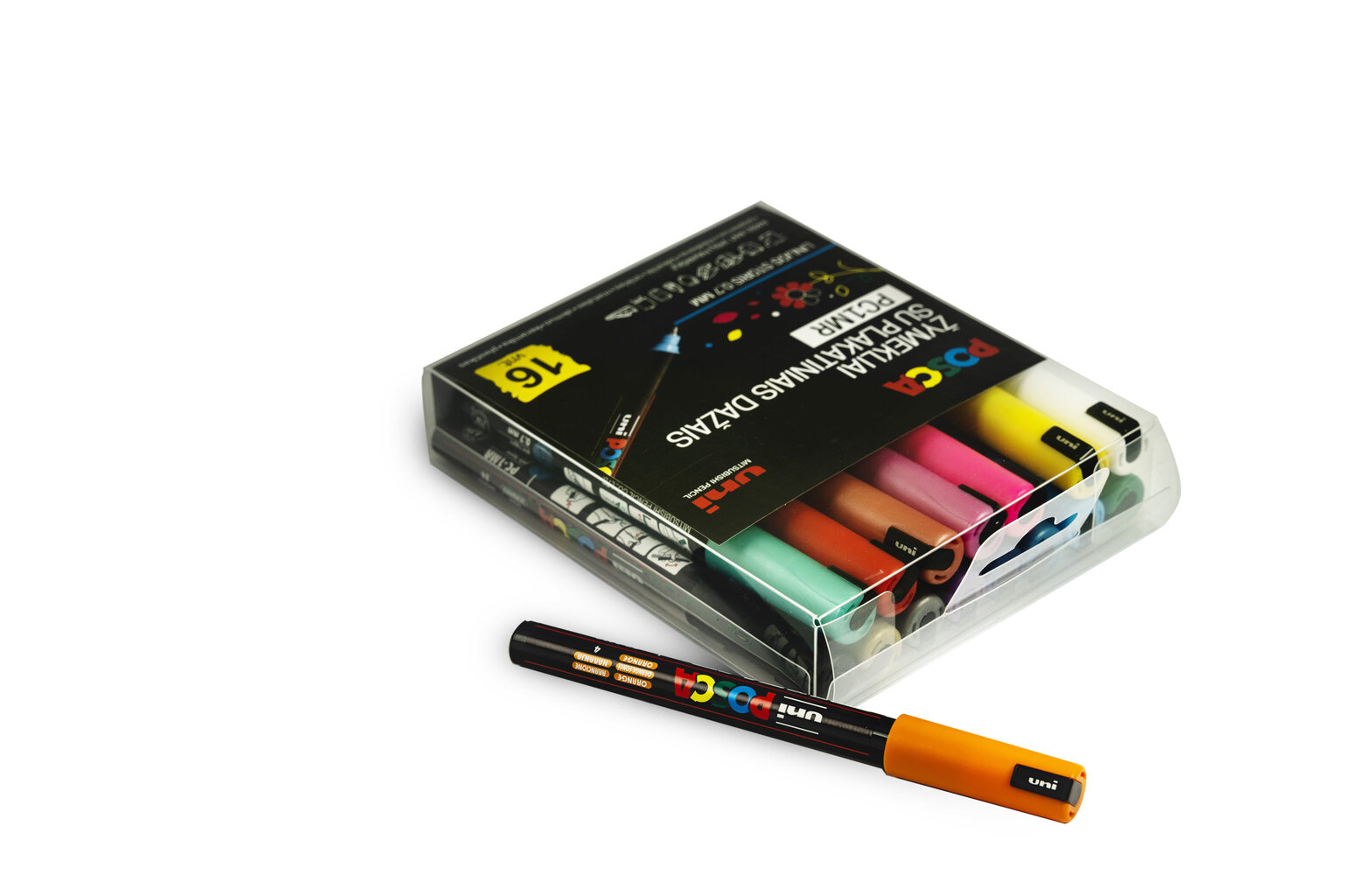 Markerid Uni Ball Posca PC-1MR, 16 tk. hind ja info | Kunstitarbed, voolimise tarvikud | hansapost.ee