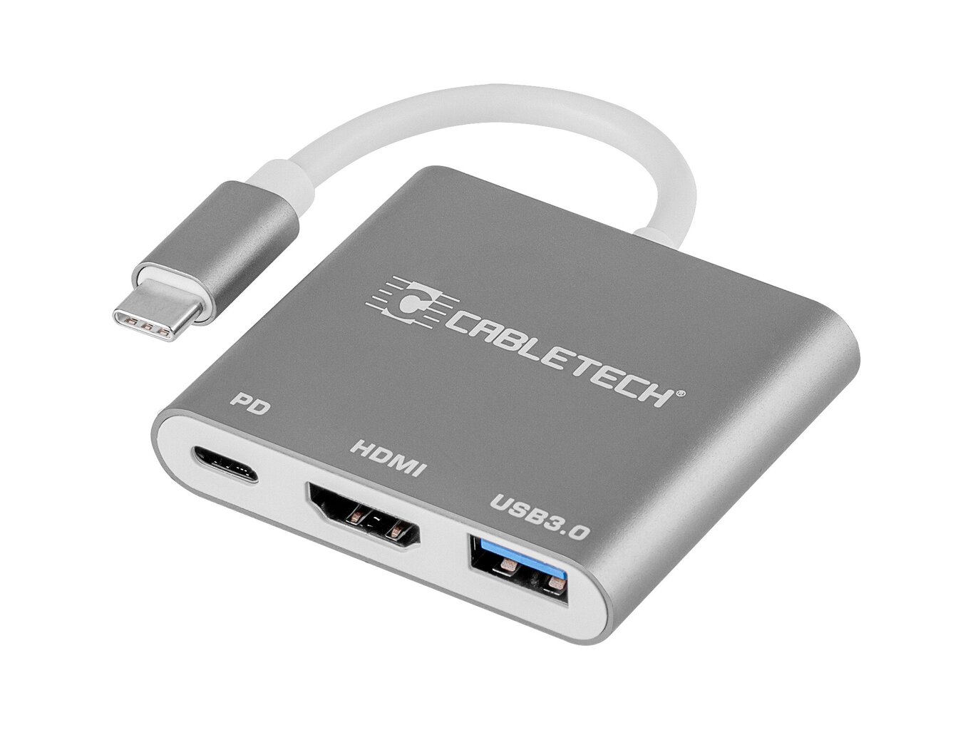 Ühendusadapter Cabletech-pistik Tüüp C – USB 3.0 HDMI 2.0 Type C hind ja info | USB adapterid ja jagajad | hansapost.ee