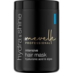 Juuksemask Mevelle Professional Hydra & Shine, 900 ml hind ja info | Juuksemaskid, õlid ja seerumid | hansapost.ee