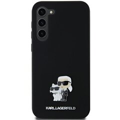Karl Lagerfeld KLHCSA55SMHKCNPK A55 A556 hardcase czarny|black Silicone Karl&Choupette Metal Pin цена и информация | Чехлы для телефонов | hansapost.ee