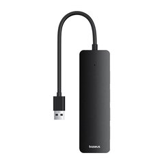 4in1 Hub Baseus  UltraJoy Lite USB-A to USB 3.0 15 cm(black) цена и информация | Адаптеры, USB-разветвители | hansapost.ee