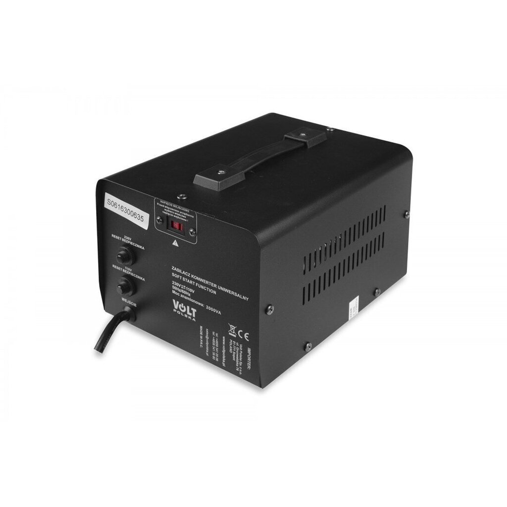 Trafo Volt Polska 230V/110V 2000VA hind ja info | Inverterid ja muundurid | hansapost.ee