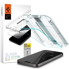 Spigen Glas.TR EZ Fit Iphone 15 Pro Max hind ja info | Ekraani kaitseklaasid ja kaitsekiled | hansapost.ee