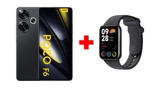 Xiaomi Poco F6 5G 12/512GB Black + Xiaomi Smart Band 8 Pro Black цена и информация | Мобильные телефоны | hansapost.ee