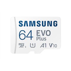 MemCard. Samsung MicroSDHC 64GB EVO Plus hind ja info | Samsung Fotoaparaadid, objektiivid ja lisatarvikud | hansapost.ee