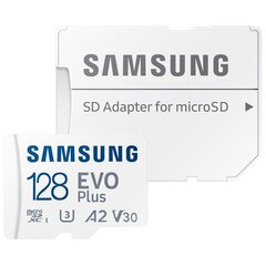 MemCard. Samsung MicroSDHC 128GB EVO Plus hind ja info | Samsung Fotoaparaadid, objektiivid ja lisatarvikud | hansapost.ee