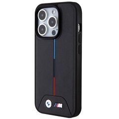 BMW BMHMP15L22PVTK iPhone 15 Pro 6.1" czarny|black hardcase Quilted Tricolor MagSafe цена и информация | Чехлы для телефонов | hansapost.ee