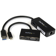 StarTech MSTS3MDPUGBK цена и информация | Адаптеры, USB-разветвители | hansapost.ee