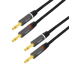 LogiLink Speaker cable  2x2.50 mm2 + Banana plug 5m цена и информация | Кабели и провода | hansapost.ee
