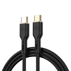 WIWU cable YQ02 USB-C - USB-C 100W 1,2m black цена и информация | Кабели и провода | hansapost.ee