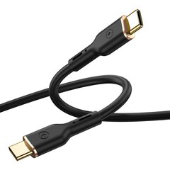 WIWU cable YQ02 USB-C - USB-C 100W 1,2m black цена и информация | Wiwu Телевизоры и аксессуары | hansapost.ee