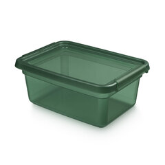 контейнер с крышкой и зажимами 28x38x16см 12,5л цена и информация | Корзины и ящики для хранения | hansapost.ee