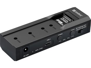 Sandberg 136-49 USB 3.2 Cloner & Dock for M2 + NVMe + SATA hind ja info | USB adapterid ja jagajad | hansapost.ee