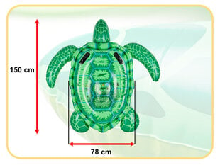 Надувной матрас для плавания INTEX Черепаха, 150 см цена и информация | Надувные и пляжные товары | hansapost.ee