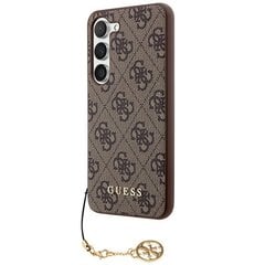 Guess GUOHCSA55G4GFGR A55 A556 czarny|black hardcase 4G Metal Gold Logo цена и информация | Чехлы для телефонов | hansapost.ee