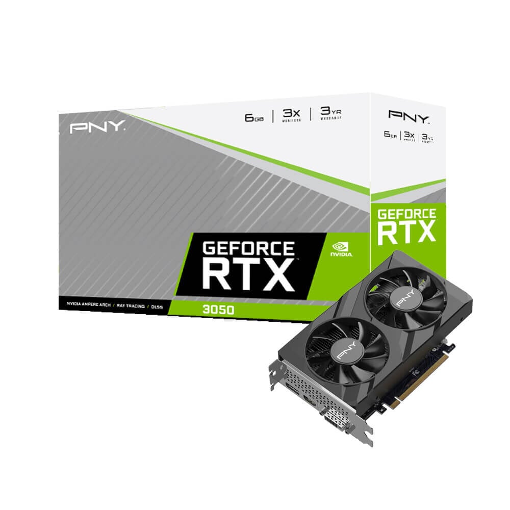 Видеокарта PNY GeForce RTX 3050 Verto Dual Fan (VCG30506DFXPB1) цена |  hansapost.ee