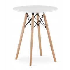 3-х частей обеденный комплект Leobert Todi Mark, белый/серый цена и информация | Комплекты мебели для столовой | hansapost.ee