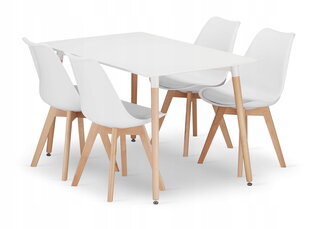 5-частный обеденный комплект Leobert Adria Mark, белый цена и информация | Комплекты мебели для столовой | hansapost.ee