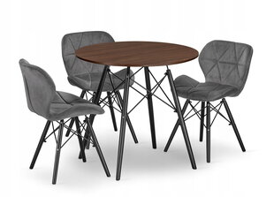 4-х частей обеденный комплект Leobert Todi Lago, серый цена и информация | Комплекты мебели для столовой | hansapost.ee