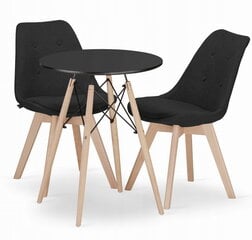 3-х частный обеденный комплект Leobert Todi Nori, черный цена и информация | Комплекты мебели для столовой | hansapost.ee
