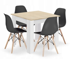 5-частный обеденный комплект Leobert Osaka, коричневый/черный цена и информация | Комплекты мебели для столовой | hansapost.ee