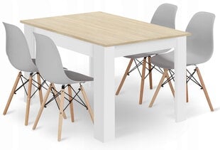 5-частный обеденный комплект Leobert Osaka, коричневый/серый цена и информация | Комплекты мебели для столовой | hansapost.ee