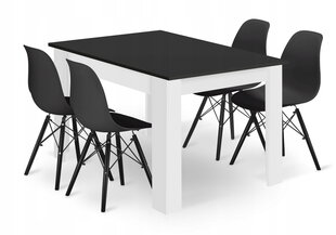 5-частный обеденный комплект Leobert Osaka, черный цена и информация | Комплекты мебели для столовой | hansapost.ee