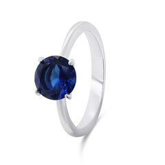 Brilio Silver Вневременное серебряное кольцо с голубым цирконом RI057WB цена и информация | Кольца | hansapost.ee