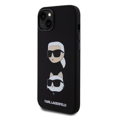 Karl Lagerfeld Liquid Silicone Karl and Choupette Heads Case hind ja info | Telefonide kaitsekaaned ja -ümbrised | hansapost.ee