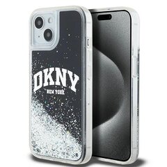 DKNY DKHCP14SLBNAEK iPhone 14 | 15 | 13 6.1" czarny|black hardcase Liquid Glitter Big Logo цена и информация | Чехлы для телефонов | hansapost.ee