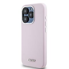 DKNY DKHMP14LSMCHLP iPhone 14 Pro 6.1" różowy|pink hardcase Liquid Silicone Small Metal Logo MagSafe цена и информация | Чехлы для телефонов | hansapost.ee