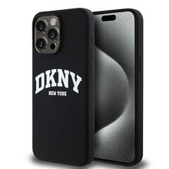 DKNY DKHMP14XSNYACH iPhone 14 Pro Max 6.7" czarny|black hardcase Liquid Silicone White Printed Logo MagSafe цена и информация | Чехлы для телефонов | hansapost.ee